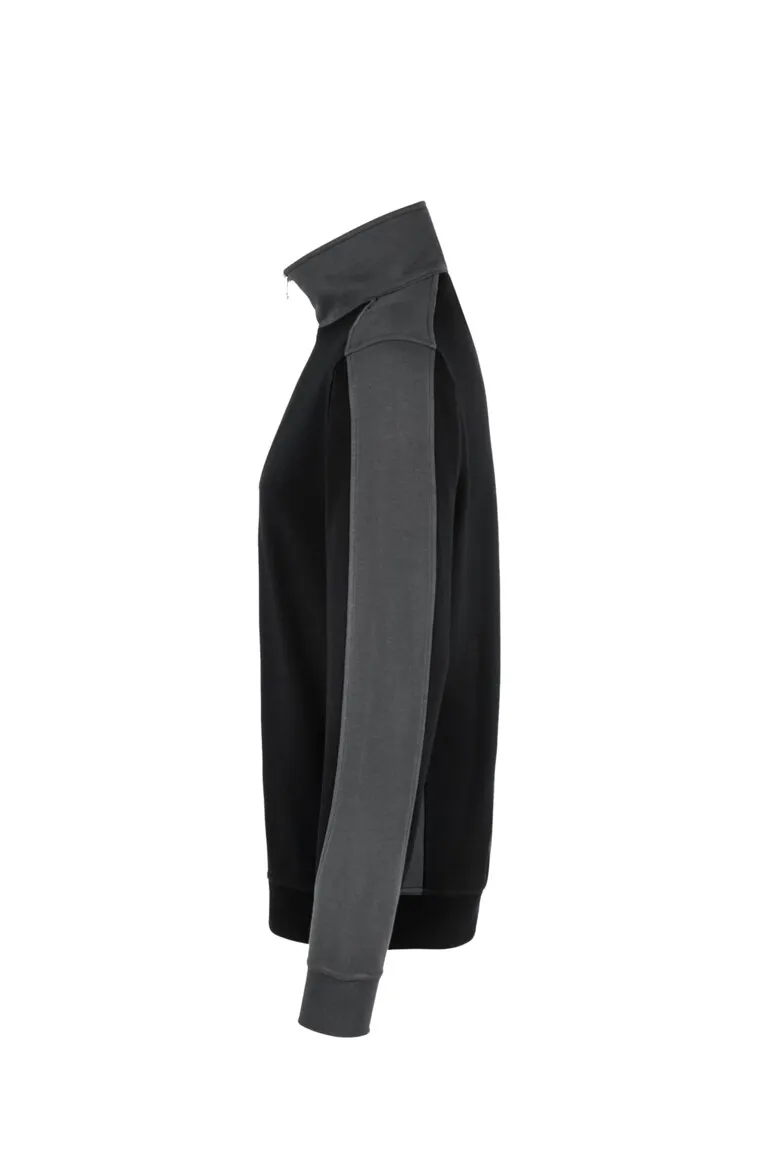 HAKRO Zip-Sweatshirt Contrast Unisex MIKRALINAR®