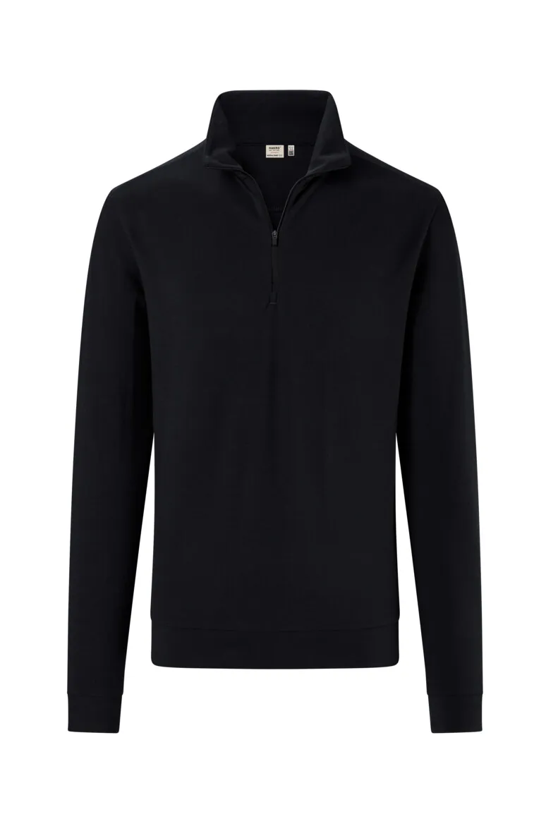 HAKRO Zip-Longsleeve Unisex PIQUÉ MIKRALINAR® ECO