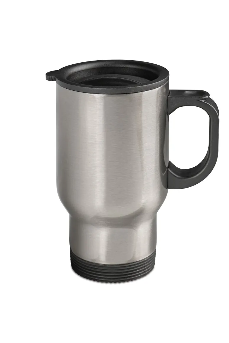 Edelstahl-Thermobecher Ø 85 mm aus doppelwandigem Edelstahl mit Deckel