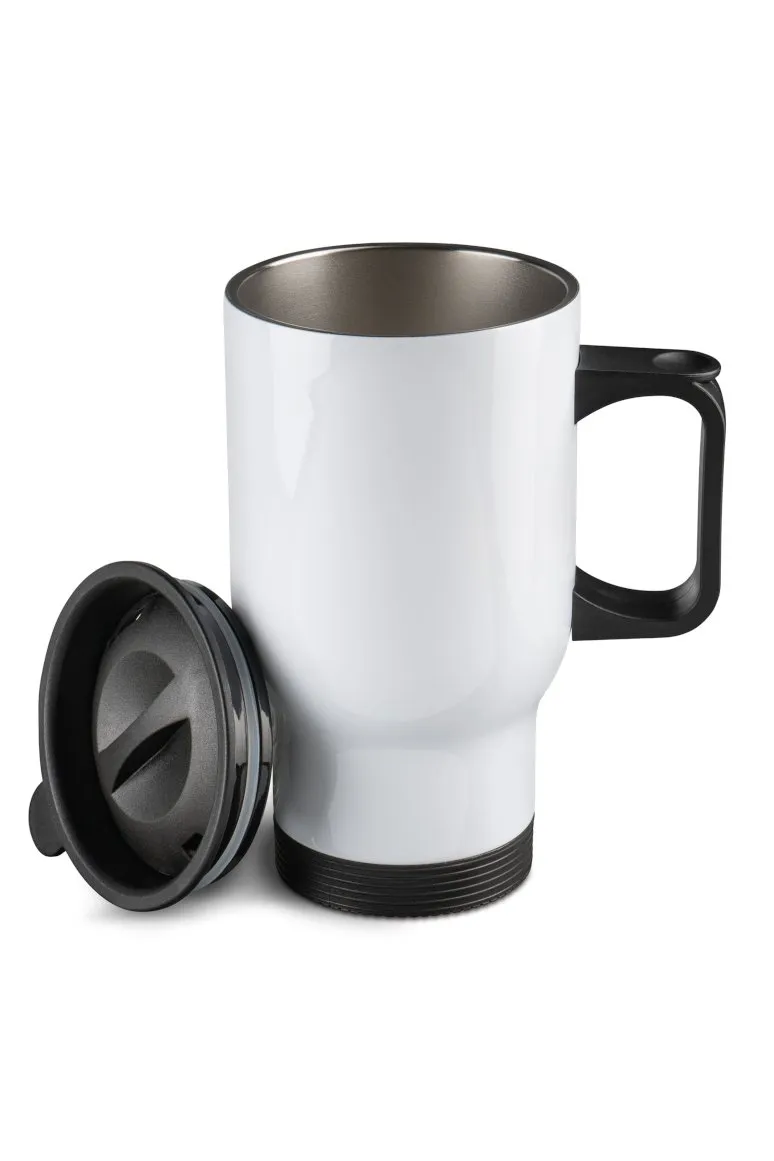 Edelstahl-Thermobecher Ø 85 mm aus doppelwandigem Edelstahl mit Deckel