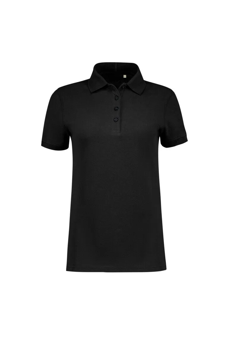 HAKRO Label-Free Poloshirt Damen Heavy MIKRALINAR® ECO