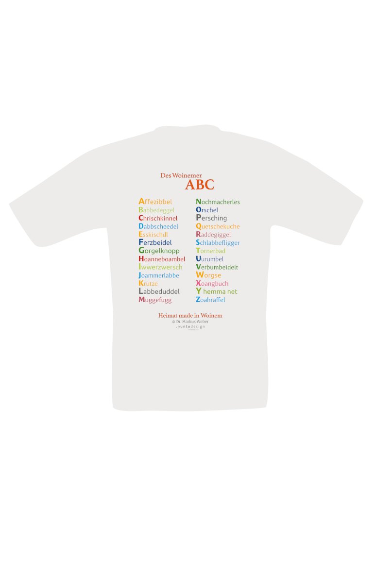 Kinder T-Shirt Weinheimer ABC